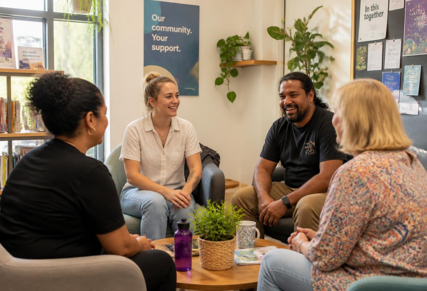 Members of the Comfort Support Services team together outdoors